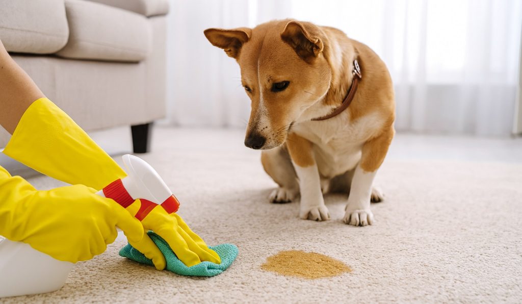 How to Clean Dog Pee from Carpet
