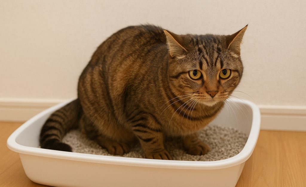 How can I make a constipated cat poop right away