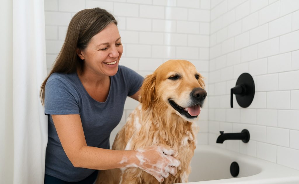 How to Bathe Your Dog Calmly