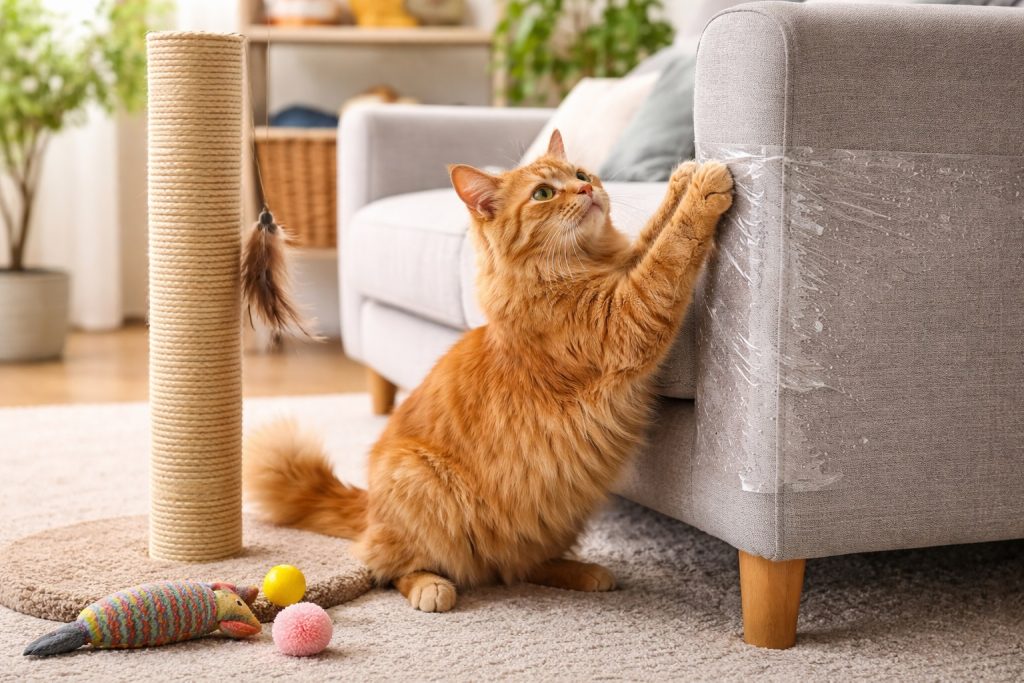 How to Stop Cats Scratching Furniture