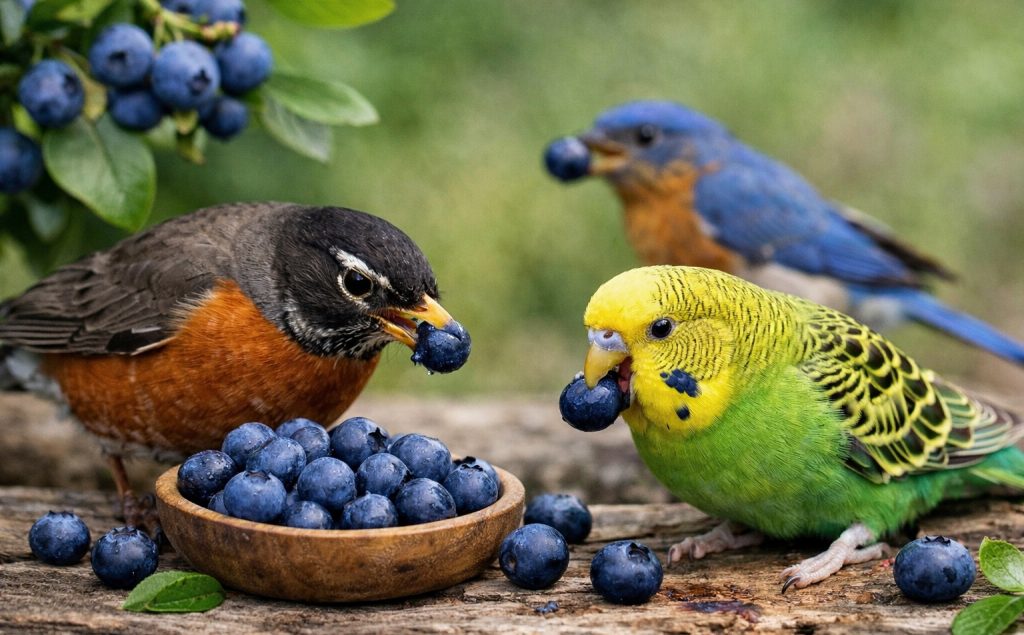 Can Birds Eat Blueberries
