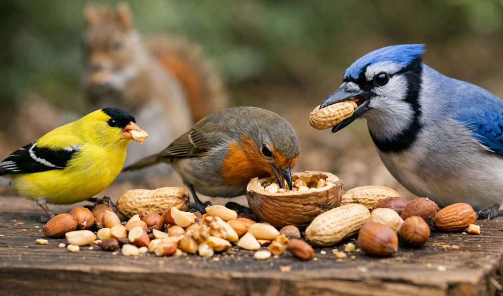 Can Birds Eat Nuts