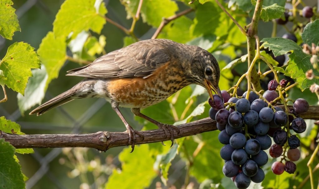 Do Birds Eat Grapes