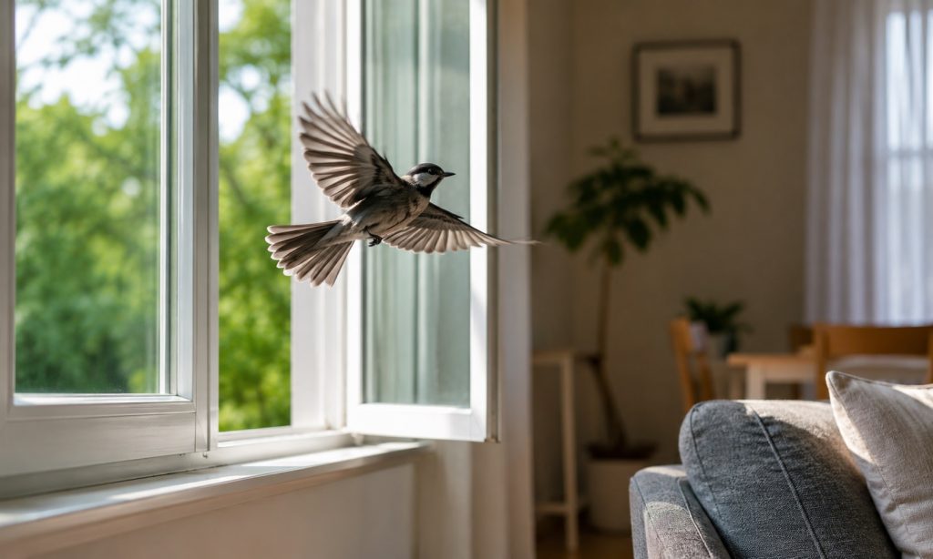 How Do You Get A Bird Out Of Your House