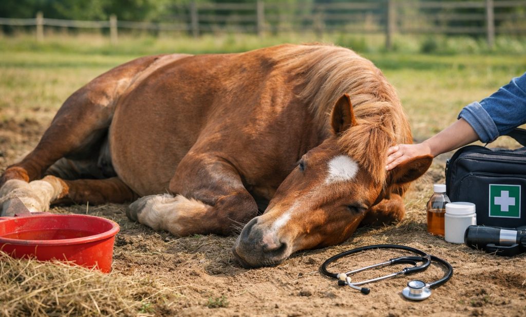 How Long Can A Horse Lay Down Before It Dies