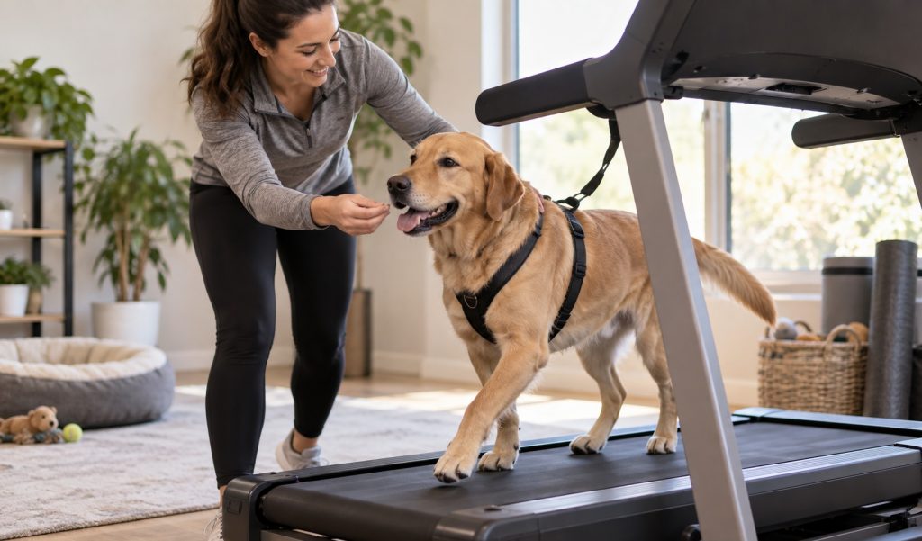 How To Safely Train A Dog To Use A Treadmill