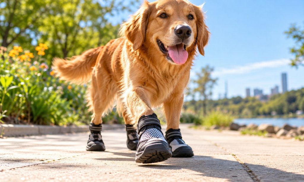 Rubber Sole Vs Breathable Mesh Hot Weather Dog Shoes