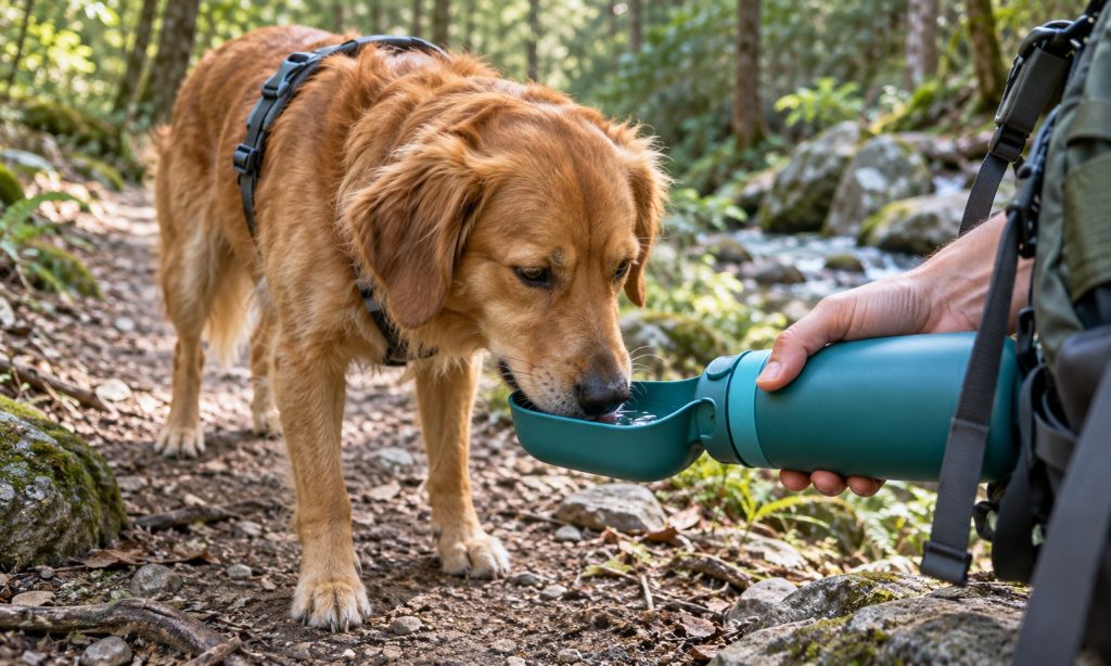 How to choose the right portable dog water bottle for hiking